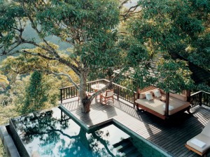 Green Sukabumi Stone And BlackLavastoneinComo Shambala Pool Bali