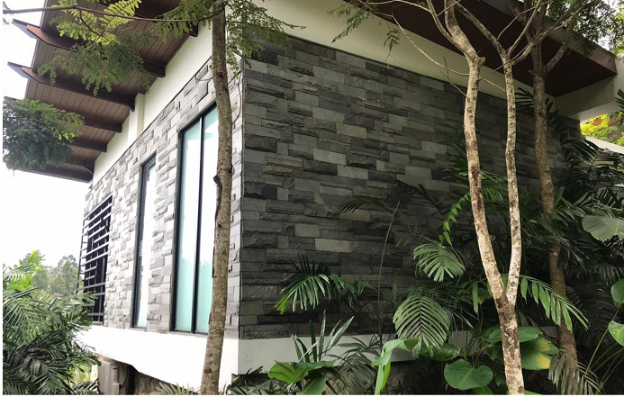 The Superb Wall Cladding with Indonesia Grey Basalt Stone