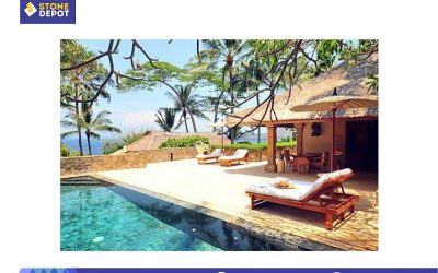 Beautiful Modern Pools Design Ideas with Bali Stone Tiles