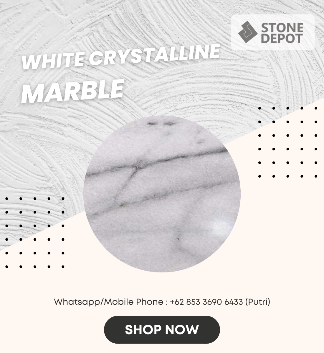 White Crystalline Marble-1