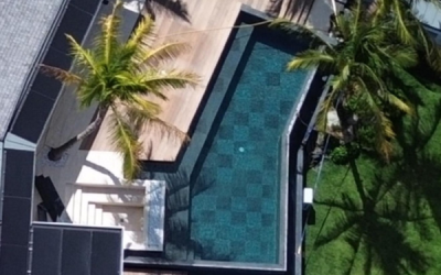 Natural Elegance In Water: Bali Black Lava Stone Tile At Barthelemy Resort