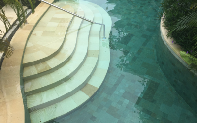 Bali Green Sukabumi Stone For Luxury Pools In Bangkok, Thailand