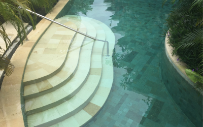 Bali Green Sukabumi Stone For Luxury Pools In Bangkok, Thailand